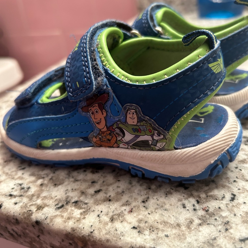 Toy Story Kids Sandals for boys Blue and Green Sandals for Summer ☀️
